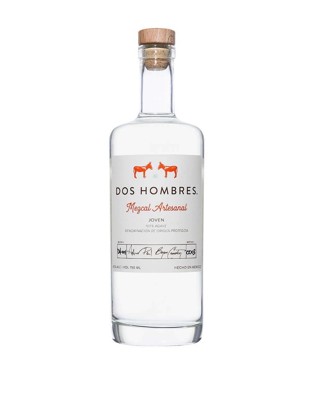 Dos Hombres Espadin Mezcal bottle
