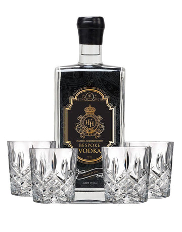 HH Bespoke Vodka with Markham Marquis by Waterford Double Old Fashioned Glasses