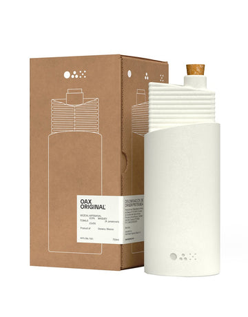 OAX Original Tobalá Mezcal bottle and box