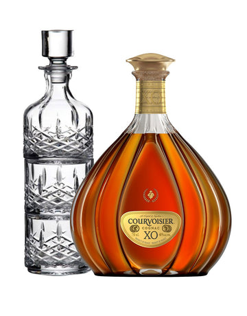 Courvoisier XO Cognac with Markham by Waterford Stacking Decanter & Tumbler Set